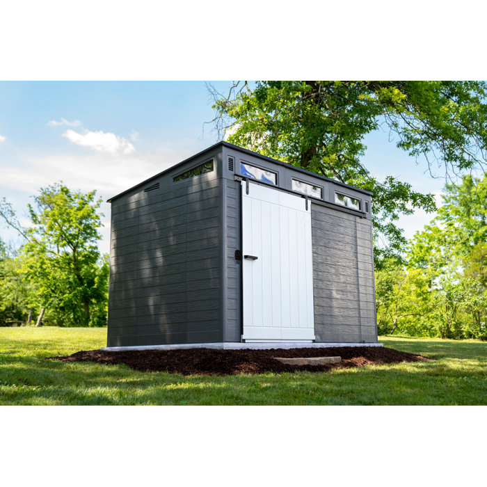 Suncast Modernist Barn Door Storage Shed & Reviews Wayfair